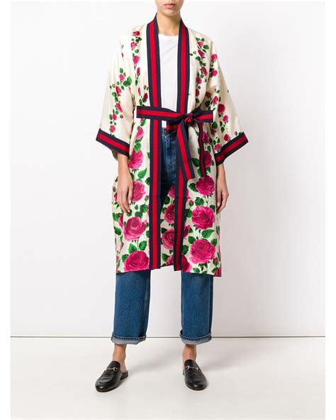 kimono corto gucci|gucci kimono robe.